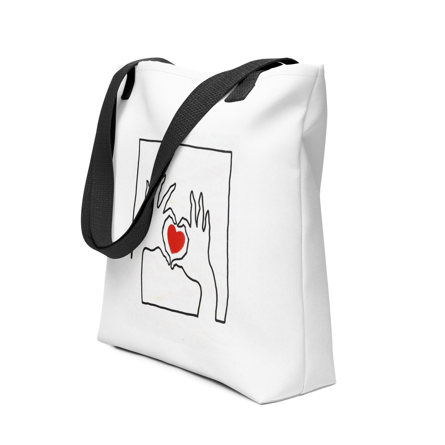 Heart Print Tote bag