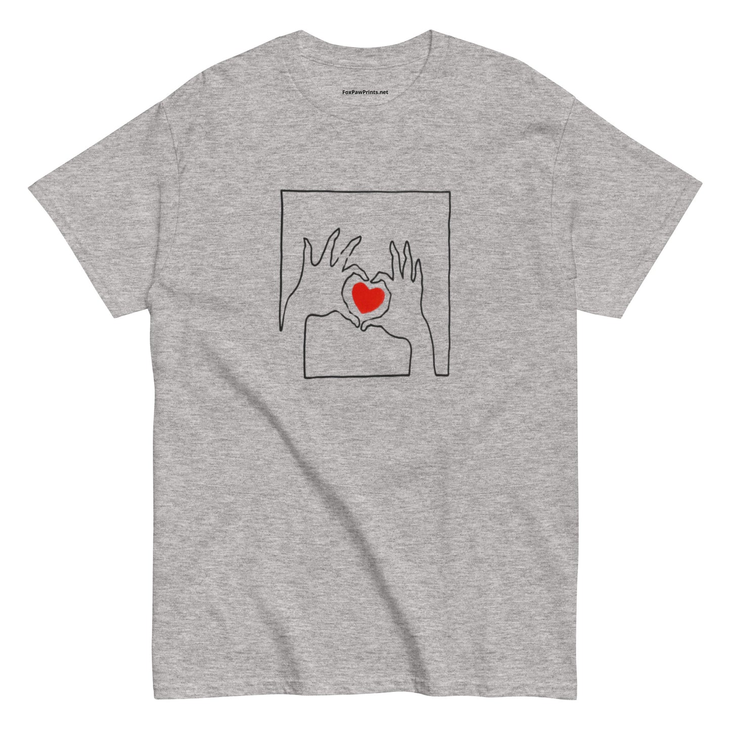 Men's Heart Print T-Shirt