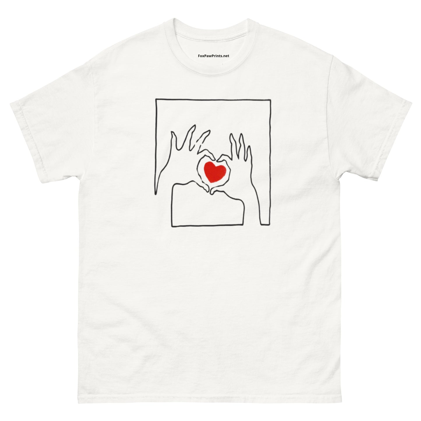 Men's Heart Print T-Shirt